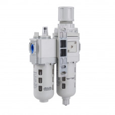 3/8" NPT 5 Micro Air Filter Regulator Lubricator Combo FRL