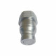 Hydraulic Quick Coupling Flat Face Carbon Steel Plug 4350PSI 1" Body 1"NPT High Pressure ISO 16028