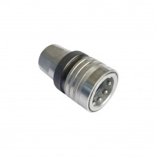Hydraulic Quick Coupling Carbon Steel Manual Locking Ring Socket Plug With Pressure Eleminator 5075PSI 3/8" BSP