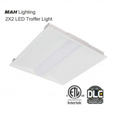2 Pack 2x2 Selectable LED Troffer Lights 3 Wattages 4000K DLC LED Troffer Fixture