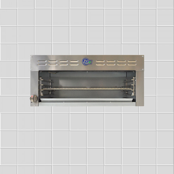 Commercial Natural Gas Cheese Melter with Range & Wall Mounting Kit
