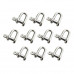 10pcs D Shackle 304 Stainless Steel 5/16” Body Size 3/8" Pin Dia