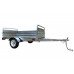 5' X 7' Single Axle Utility Trailer Kit with Drive Up Gate - Galvanized