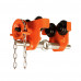 1/2 Ton Manual Chain Geared Beam Trolley 1100lbs 2” to 8-5/8” Flange