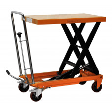 Bolton Tools Hydraulic Lift Table Cart 32 9/32'' x 19 11/16'' x 1 31/32'' Table Size Hydraulic Scissor Cart Roller Top Lift Table Cart 1100 lb 35 7/16'' Max Height