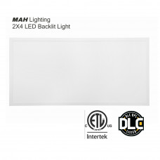 LED Panel Light 2 Pack 2x4 Flat Dimmable 50W 5600 Lumens 3500K DLC 5.1