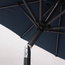 7-1/2 ft Outdoor Marketing Patio Umbrella Crank and Tilt  Blue