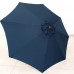 7-1/2 ft Outdoor Marketing Patio Umbrella Crank and Tilt  Blue