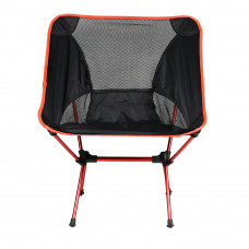 Outdoor Portable Ultralight  Folding Camping Moon Chair Orange