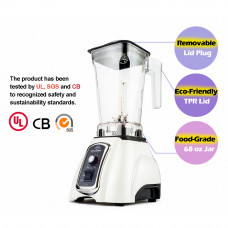 10 Speed Counter top Food Blender Baby food Smoothies Crushing Ice With Food-grade Multi-function 1.35 HP 68 Oz Jar  110V With Toggle Control