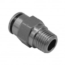10 Pcs Pneumatic Fitting 1/4'' NPT Straight Male For 3/8'' OD Hose