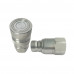 3/4" Body 3/4"NPT Hydraulic Quick Coupling Flat Face Carbon Steel Socket Plug 3625PSI ISO 16028 HTMA Standard