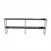 Stainless Steel 430 Double Deck Overshelf - 12" x 96" x 32"