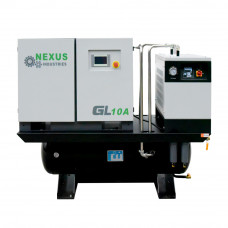 34CFM 10HP Industrial Rotary Screw Air Compressor With 62 Gal Tank & Dryer 230V Combined Air Compressor