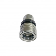 Hydraulic Quick Coupling Carbon Steel Manual Locking Ring Socket Plug 4350PSI 1/2" BSP