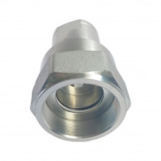1"Hydraulic Quick Coupling Carbon Steel Socket High Pressure Screw Connect 6525PSI NPT Poppet Valve