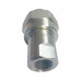 1"Hydraulic Quick Coupling Carbon Steel Socket High Pressure Screw Connect 6525PSI NPT Poppet Valve