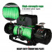 12000 lbs 12V DC Pulling Electric Winch for ATV UTV Synthetic Rope