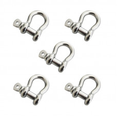 5pcs Anchor Shackle 304 Stainless Steel 1/2” Body Size 5/8" Pin Dia