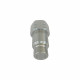 Hydraulic Quick Coupling Flat Face Carbon Steel Plug 4785PSI 1/2" Body 1-1/16"UNF  High Pressure ISO 16028