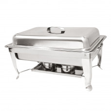 Full Size 8QT. Stainless Steel Chafing Dishes With Folding Legs