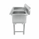 38 3/4"18-Ga SS304 1 Compartment Commercial Sink With 1Lift Drainboard