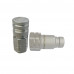 1/2" Body 3/4"NPT Hydraulic Quick Coupling Flat Face Carbon Steel Socket Plug High Pressure ISO 16028 4785PSI