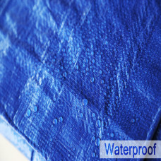 2 pcs Blue Poly Tarp 8 ft x 10 ft 5 mil thickness Waterproof
