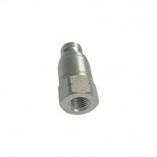 1/4" Body 1/4"NPT Hydraulic Quick Coupling Flat Face Carbon Steel Plug 4567PSI ISO 16028 HTMA Standard