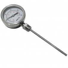 Bimetal Thermometer 3 In. Dial 0 to 250 °F Bottom Connection
