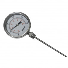 Bimetal Thermometer 4 In. Dial 0 to 250 °F Bottom Connection