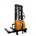 Semi-Electric Straddle Stacker 3300 LB. 98" Lift Semi-Electric Forklifts Stackers With  Adj. Forks & Legs