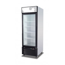 Hinged Glass Single Door Merchandiser Refrigerator - 23 cu/ft (115v/60hz)