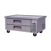 52″ Wide Refrigerated Chef Base with 60″ Extended Top - 10.4 cu/ft