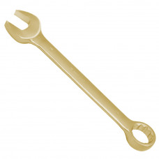 WEDO Non-Sparking Combination Wrench, Spark-free Safety Spanner,Aluminum Bronze,DIN Standard, BAM & FM Certificate,17 X 195mm