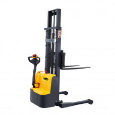 Bolton Tools 118" High Fully Powered-Electric Straddle Stacker with 2640lbs Cap.