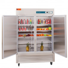 Commercial Refrigerator Reach In Double Solid Door Refrigerator-43 Cubic Feet Restaurant Refrigerator