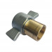 1-1/2" Hydraulic Quick Coupling Carbon Steel Brass Screw Connect Wing Nut 2500PSI NPTF Socket