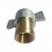 1-1/2" Hydraulic Quick Coupling Carbon Steel Brass Screw Connect Wing Nut 2500PSI NPTF Socket