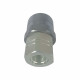 Connect Under Pressure Hydraulic Quick Coupling Flat Face Carbon Steel Socket 4350PSI 1" Body 1-5/16"UNF ISO 16028