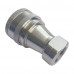 1" NPT ISO B Hydraulic Quick Coupling Stainless Steel AISI316 Socket Plug 2175PSI