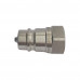 1/2" NPT ISO A Hydraulic Quick Coupling Stainless Steel AISI316 Socket Plug 2900 PSI