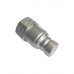 Hydraulic Quick Coupling Flat Face Carbon Steel Plug 4785PSI 3/4" Body 1"NPT High Pressure ISO 16028