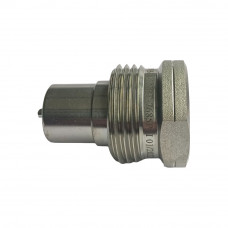 1"Hydraulic Quick Coupling Carbon Steel Plug High Pressure Screw Connect 7685PSI NPT Poppet Valve