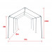 10'x20' Outdoor Party Tent Carport Canopy Tent With Sidewalls(Clear Inventory）