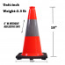 18" Traffic Cone Sturdy Body Black Base 10.8" x 10.8" 3.3 lbs