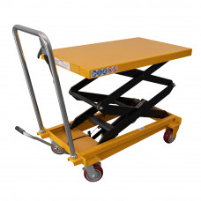 770 lbs Hydraulic Double Scissor Lift Table Cart, 59" Lifting Height