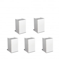 5 Pieces Cardboard Display Stands White 16 x 16 x 27