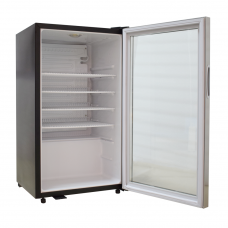 Beverage Cooler with Glass Door for Soda Beer or Wine 120 Can Capacity