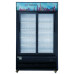 47.6 cu. ft. Commercial Glass Sliding 2-Door Merchandiser Refrigerator in Black
